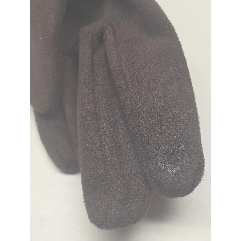 Charlie‎ Paige Women Brown Faux Suede Touchscreen Gloves SM/PM 408169 NEW